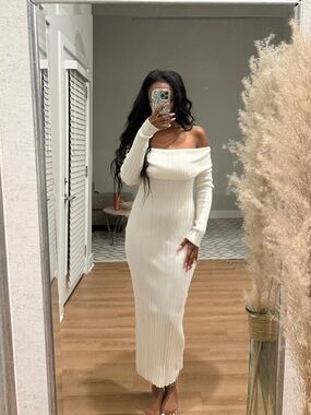 H&M | Dresses | Hm Rib Knit One Shoulder Dress | Poshmark